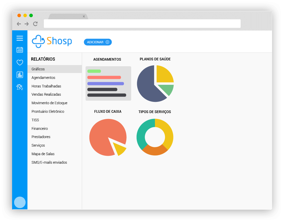 Sistema Médico com Relatórios