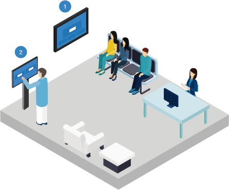 Totem de atendimento clínica